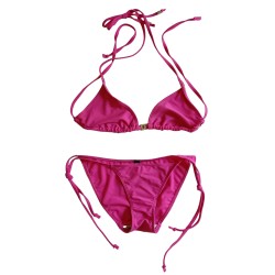 Costume completo mutanda reggiseno taglia S L ROSA SCURO marca DATCH