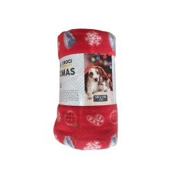 Plaid per cani e gatti 140 x 100 colore Rosso