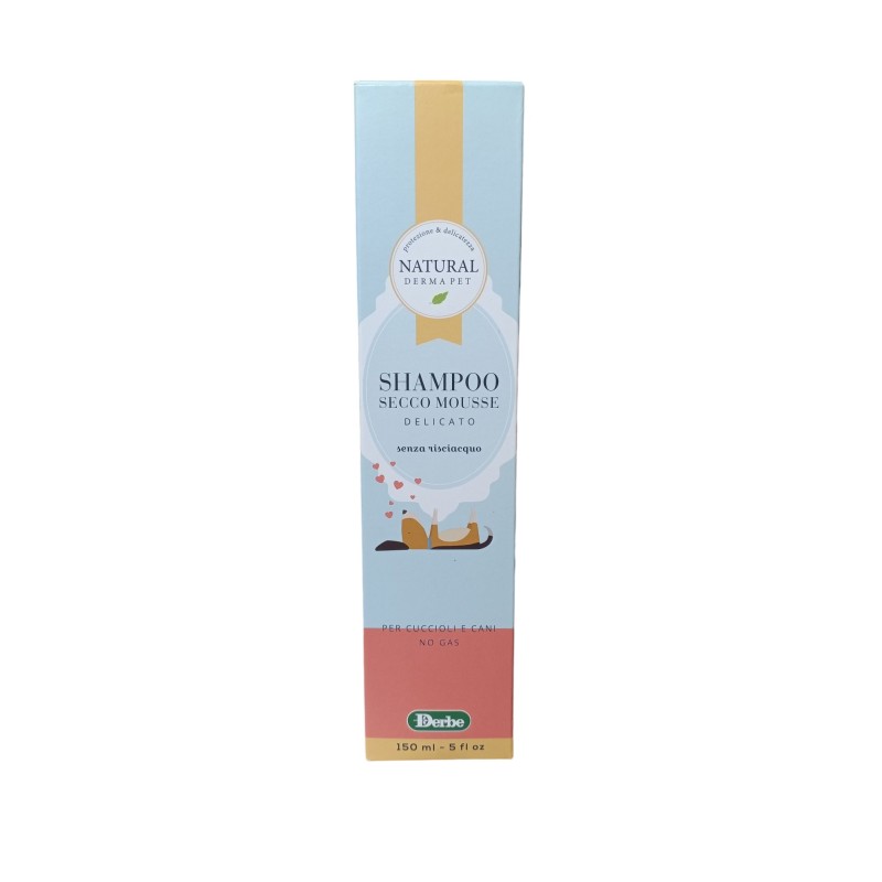 SHAMPOO SECCO MOUSSE PER CANI E GATTI 150 ML DERBE